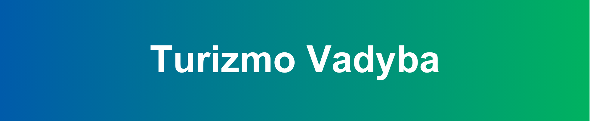 Turizmo vadyba