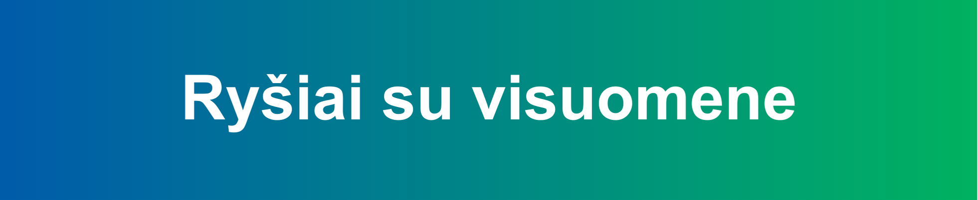 Ryšiai su visuomene